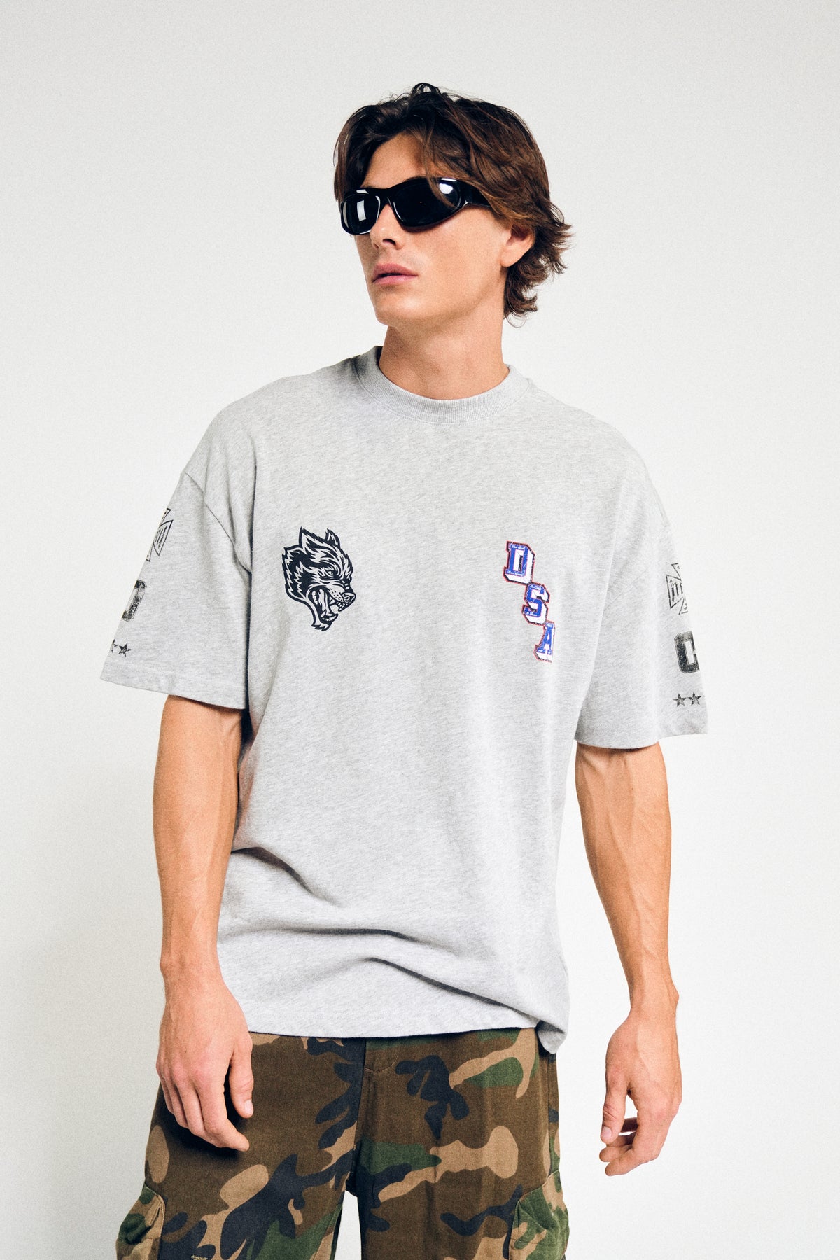 DSA Frvr Premium Oversized Tee In Light Athletic Gray